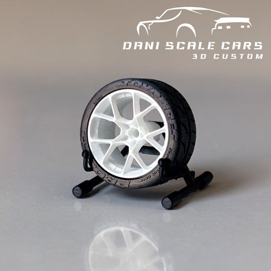 Ruedas 1/64 Racing (varios colores y medidas)