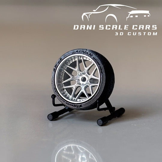Ruedas 1/64 HRE 940 (varios colores y medidas)