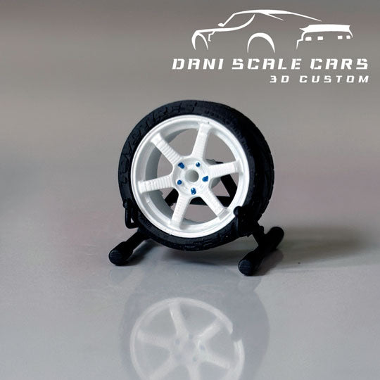 Ruedas 1/64 Volk Te37 (varios colores y medidas)