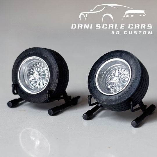 Ruedas 1/64 Radios 12.2mm (varios colores)