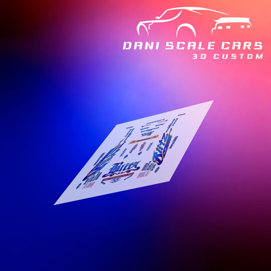 Decals Nissan Skyline R34 Blitz 1/64 Hot Wheels