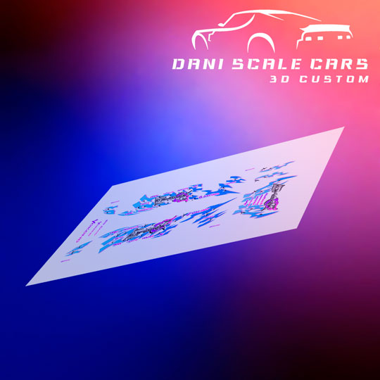 Decals Drift D-Max 1/64 Hot Wheels
