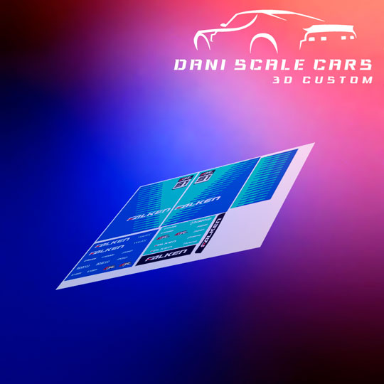 Decals Drift Falken 1/64 Hot Wheels