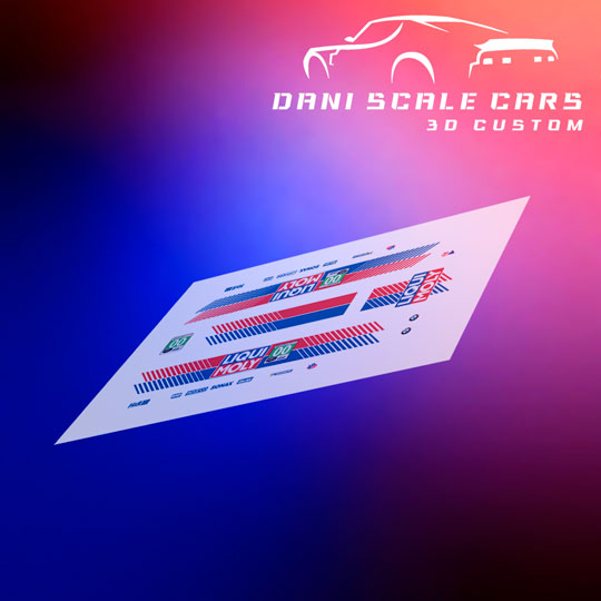 Decals Liqui Moly 1/64 Hot Wheels