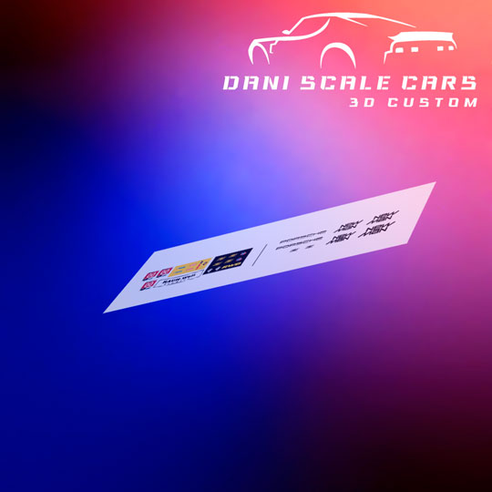 Decals New Man 1/64 Hot Wheels