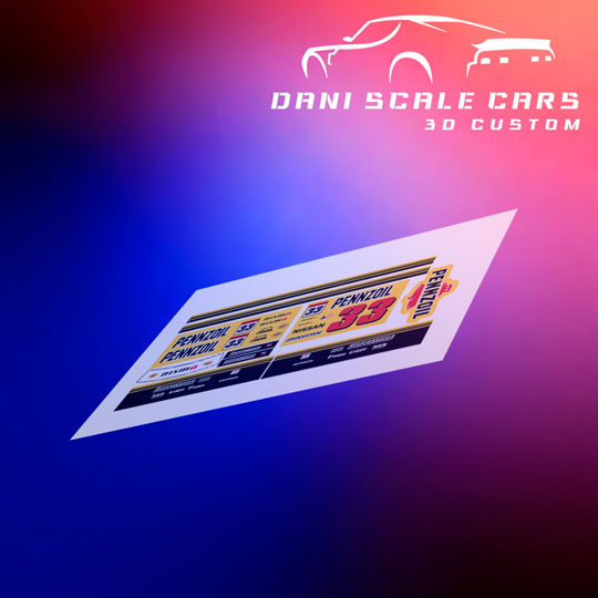 Decals Pennzoil 1/64 Hot Wheels