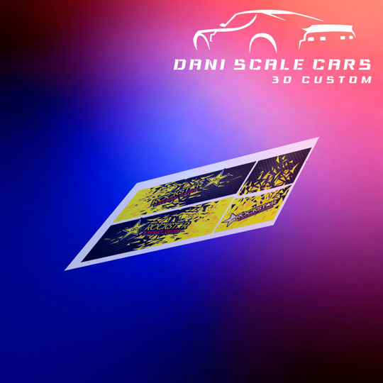 Decals Rockstar 1/64 Hot Wheels