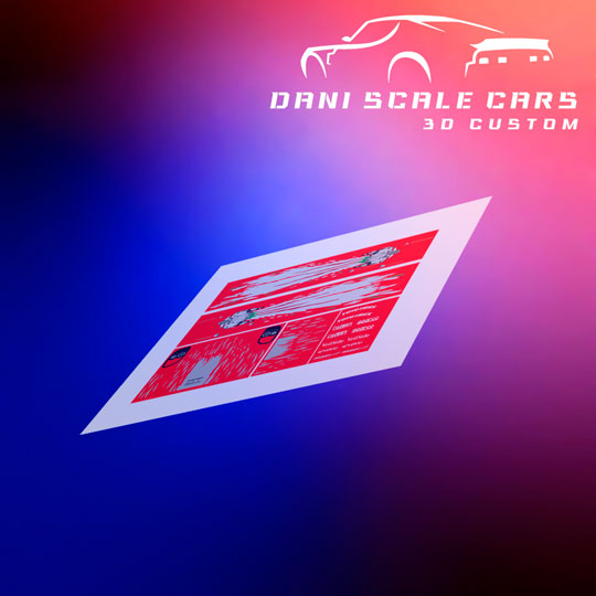 Decals Mazda RX7 Dom Fast and Furious 1/64 Hot Wheels