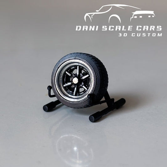 Ruedas 1/64 10mm Bridgestone Hot Wheels