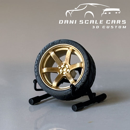 Ruedas 1/64 Volk Te37 v2 (varios colores y medidas)
