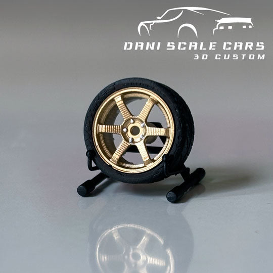 Ruedas 1/64 Volk Te37 (varios colores y medidas)