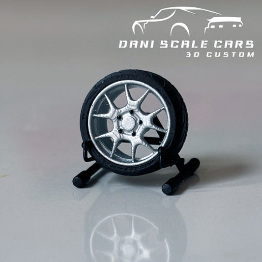 Ruedas 1/64 BBS RK (varios colores y medidas) Hot Wheels