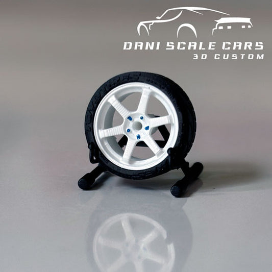 Ruedas 1/64 Volk Te37 (varios colores y medidas) Hot Wheels