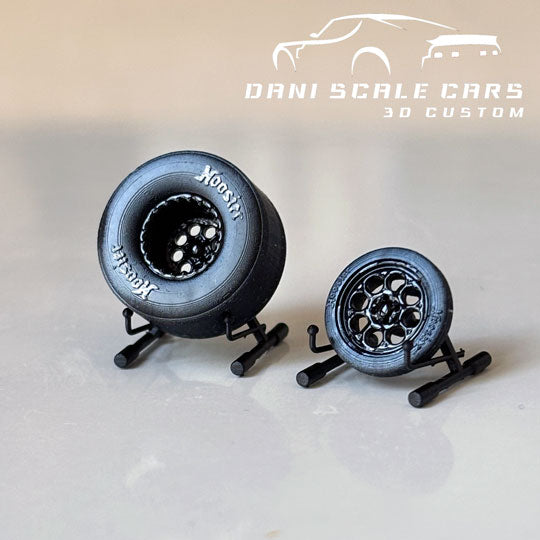 Ruedas 1/64 Drag  (varios colores)