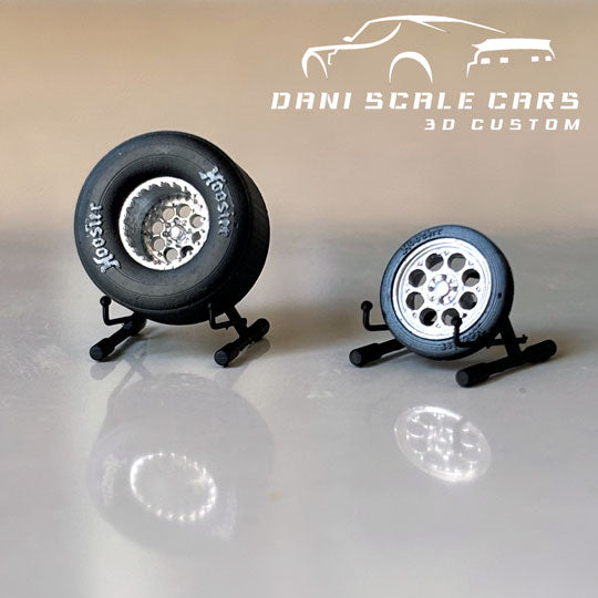 Ruedas 1/64 Drag  (varios colores)