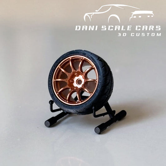 Ruedas 1/64 Advan RS (varios colores y medidas) Hot Wheels