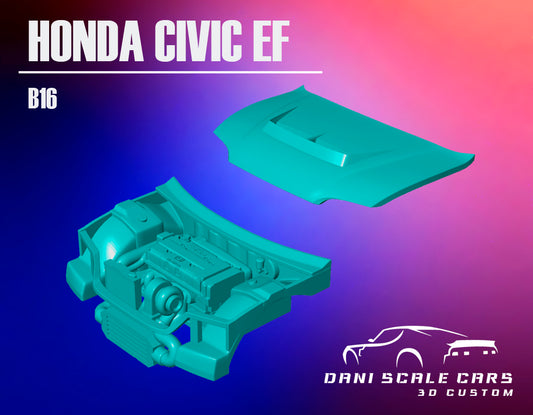 Set motor Honda Civic EF Hot Wheels 1/64