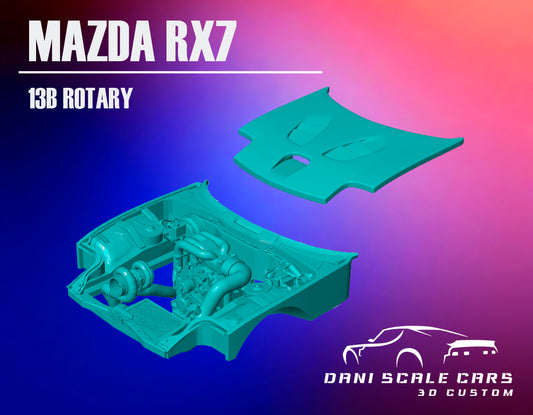 13B Rotary Mazda RX7 Hot Wheels 1/64
