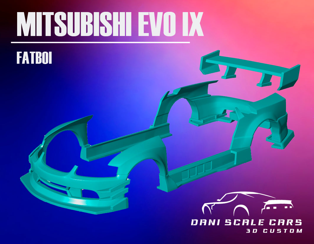 Mitsubishi Evo IX Bodykit Fatboi Hot Wheels
