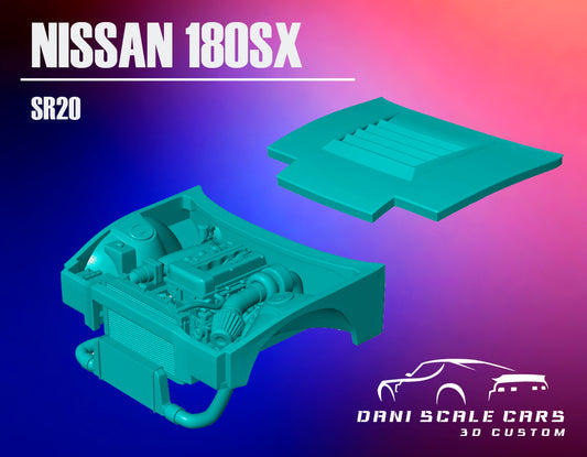 Motor SR20 Nissan 180sx Hot Wheels 1/64
