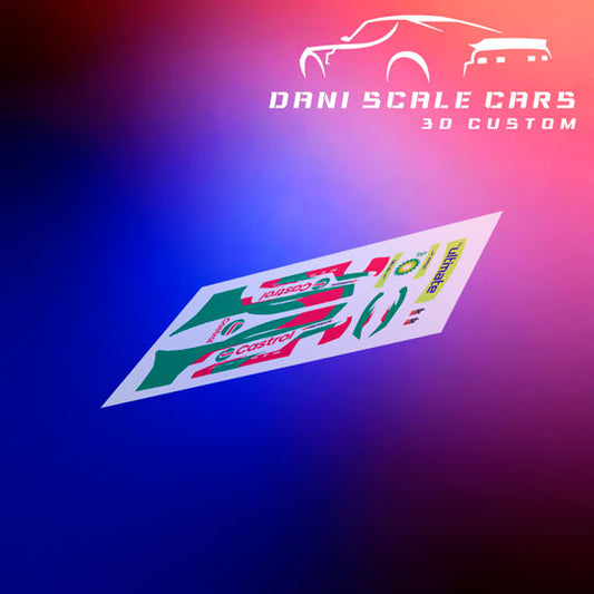 Decals Castrol 1/64 Hot Wheels