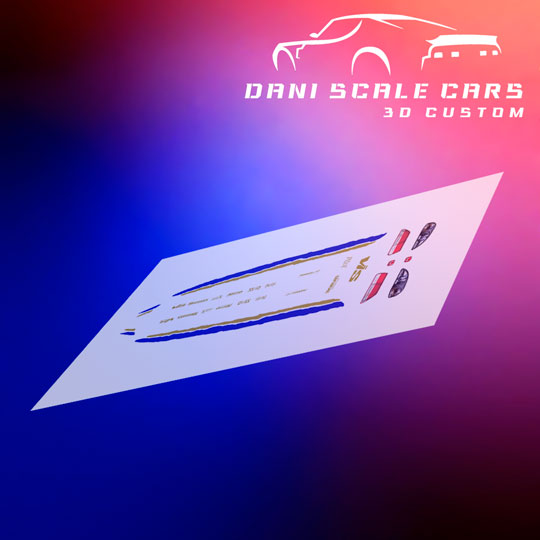 Decals Honda Civic SI Fast and Furious 1/64 Hot Wheels