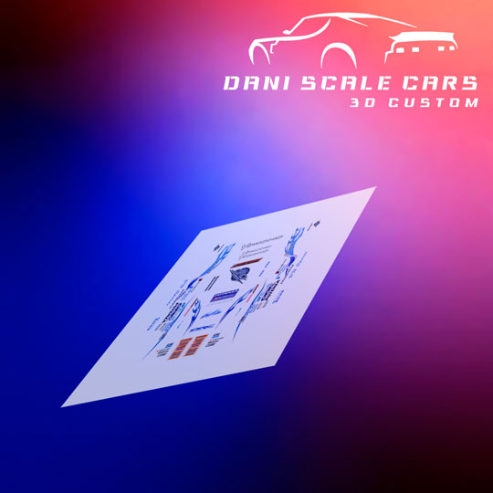 Decals D1 Drift 1/64 Hot Wheels