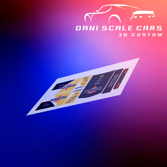 Decals Datsun 240z Pennzoil 1/64 Hot Wheels