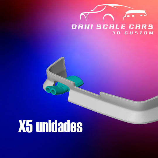Tubos de escape 1/64 Hot Wheels M2