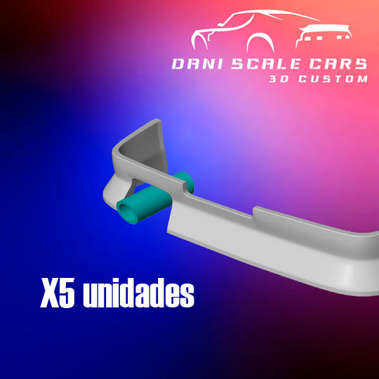 Tubos de escape 1/64 Hot Wheels M4