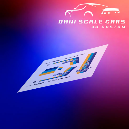 Decals Greddy 1/64 Hot Wheels