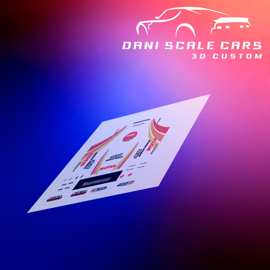 Decals Honda Civic EG Motul 1/64 Hot Wheels