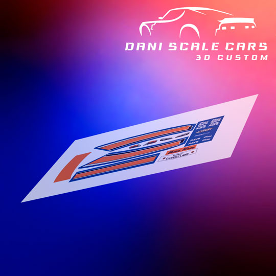 Decals Nissan Silvia S15 Mona Lisa Fast and Furious Tokyo Drift 1/64 Hot Wheels