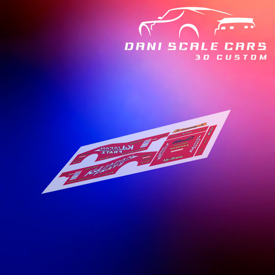Decals Toyota Chaser Drift D1 Daigo Saito 1/64 Hot Wheels