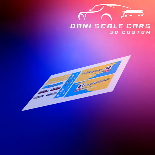 Decals Honda Civic EG Spoon 1/64 Hot Wheels