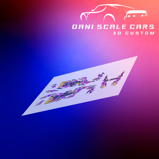Decals Drift Livery S-Error 1/64 Hot Wheels