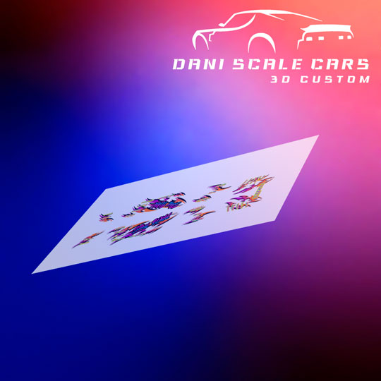Decals Drift Livery Stay Wild 1/64 Hot Wheels