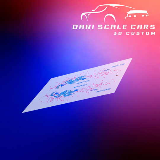 Decals Street Dragon 1/64 Hot Wheels