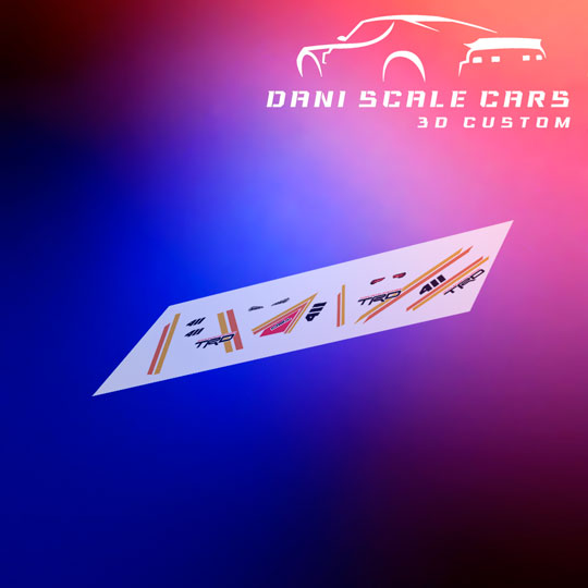 Decals TRD 1/64 Hot Wheels